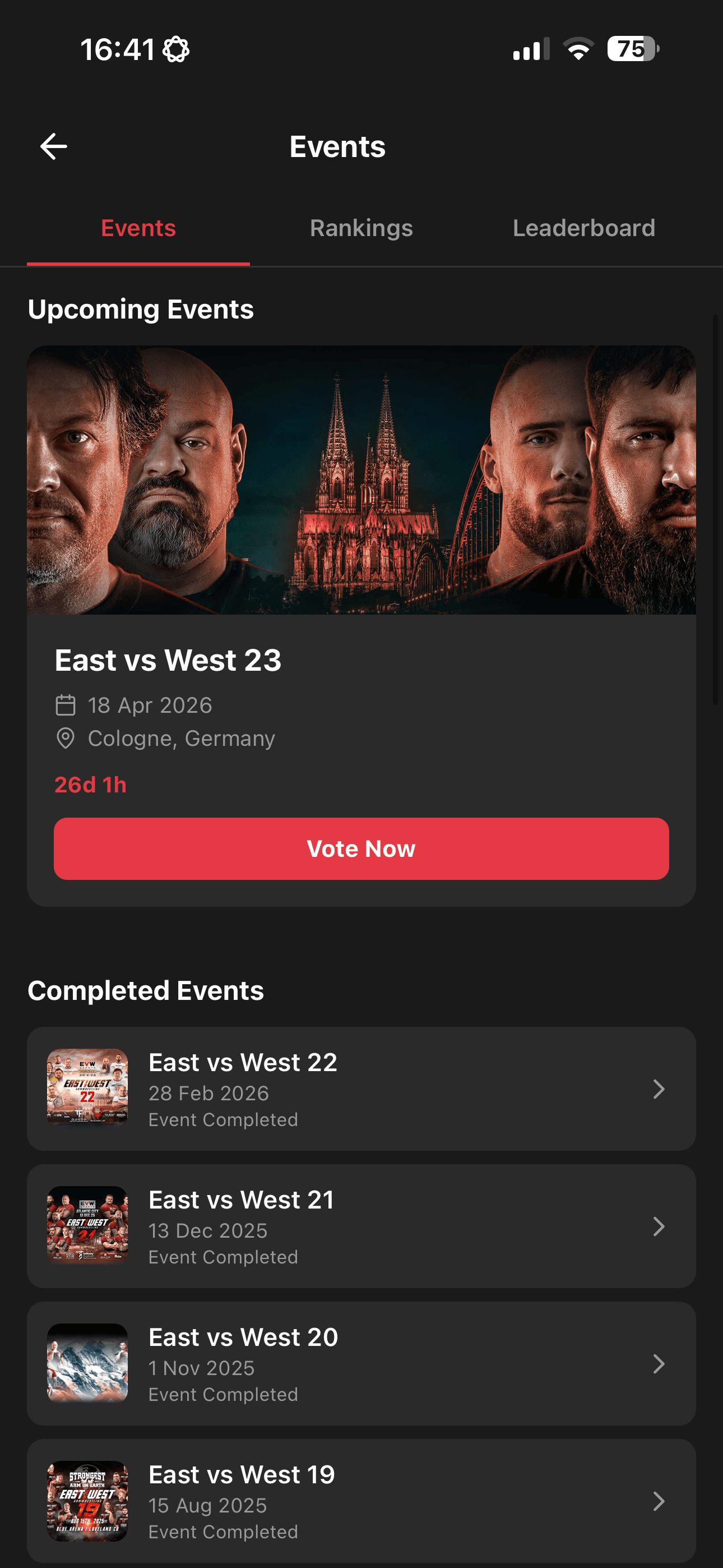 ArmProgress app screenshot